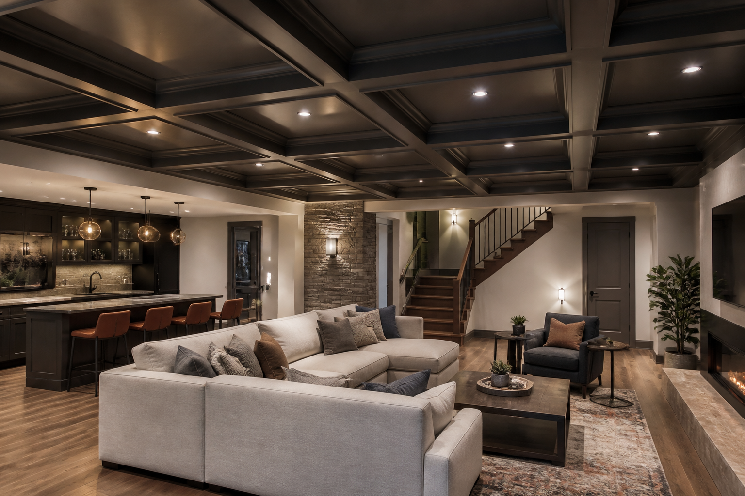Drop Ceiling Styles for a Modern Finished Basement