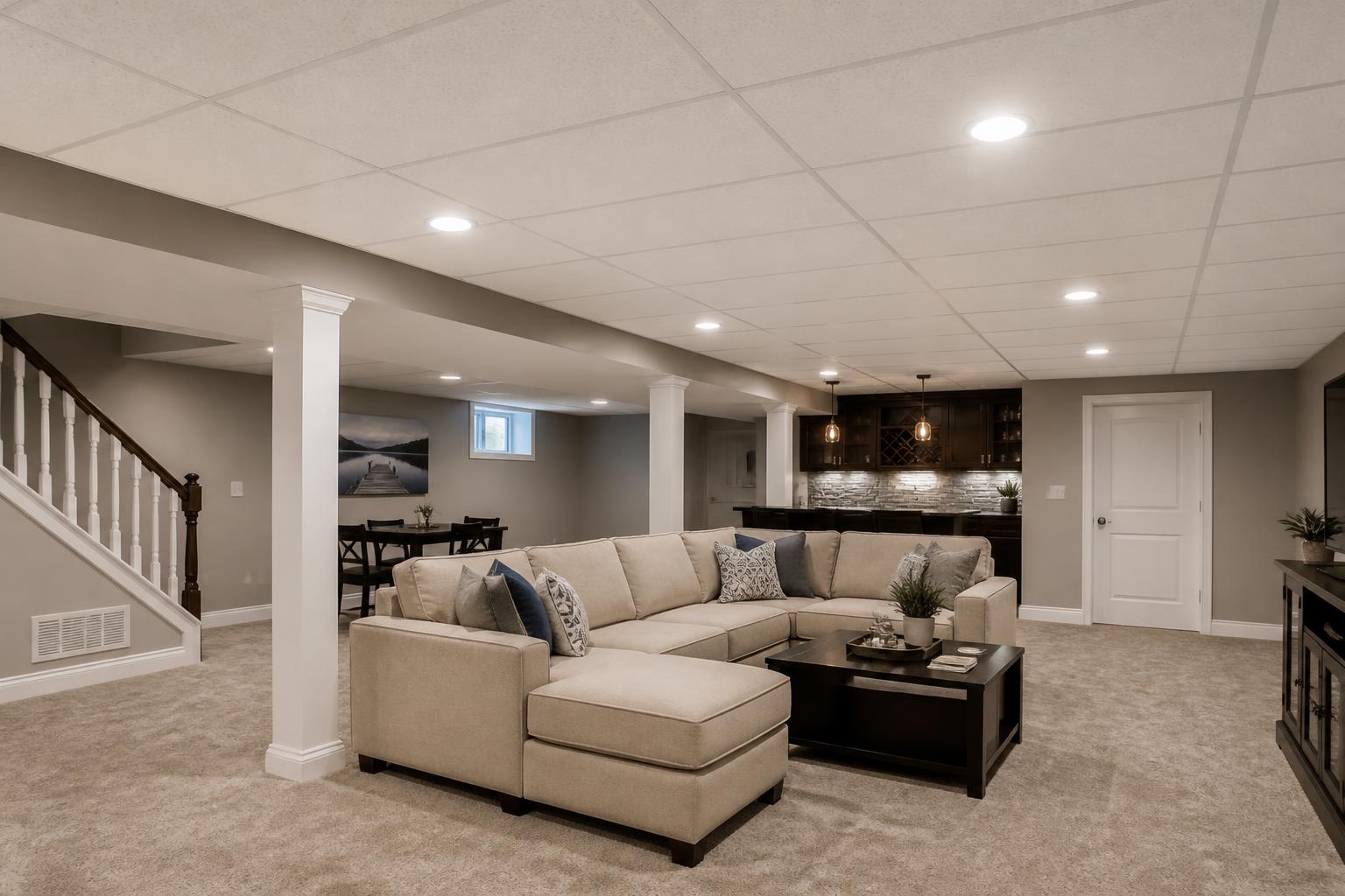 Drop Ceiling Styles for a Modern Finished Basement