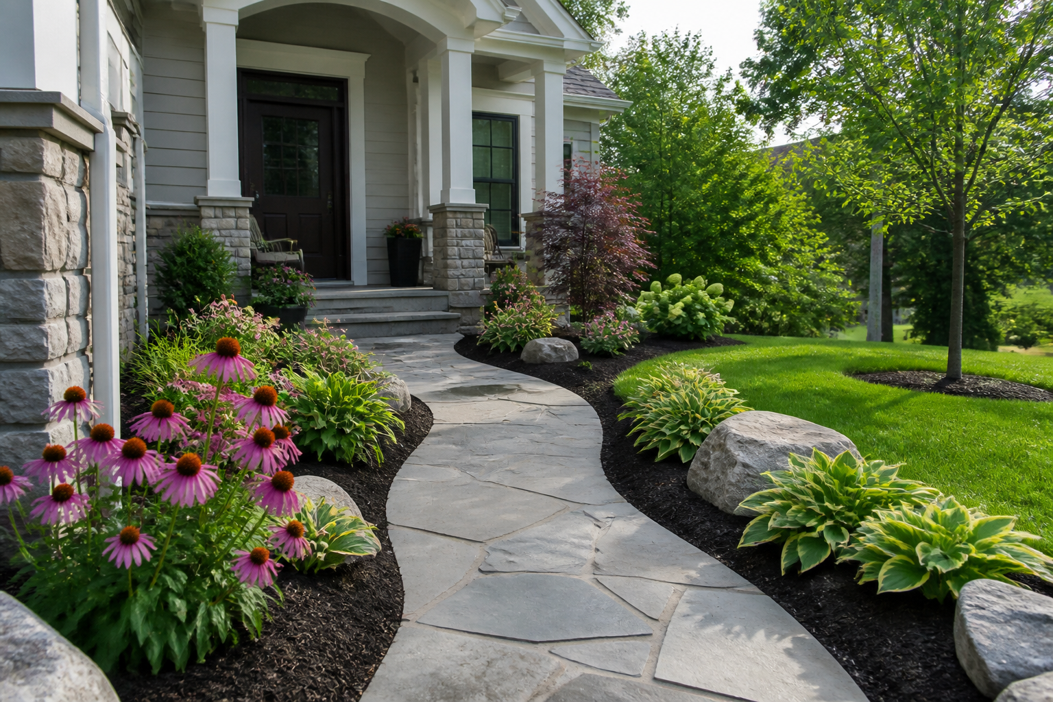 Low-Maintenance Front Yard Landscaping for Ohio Homes
