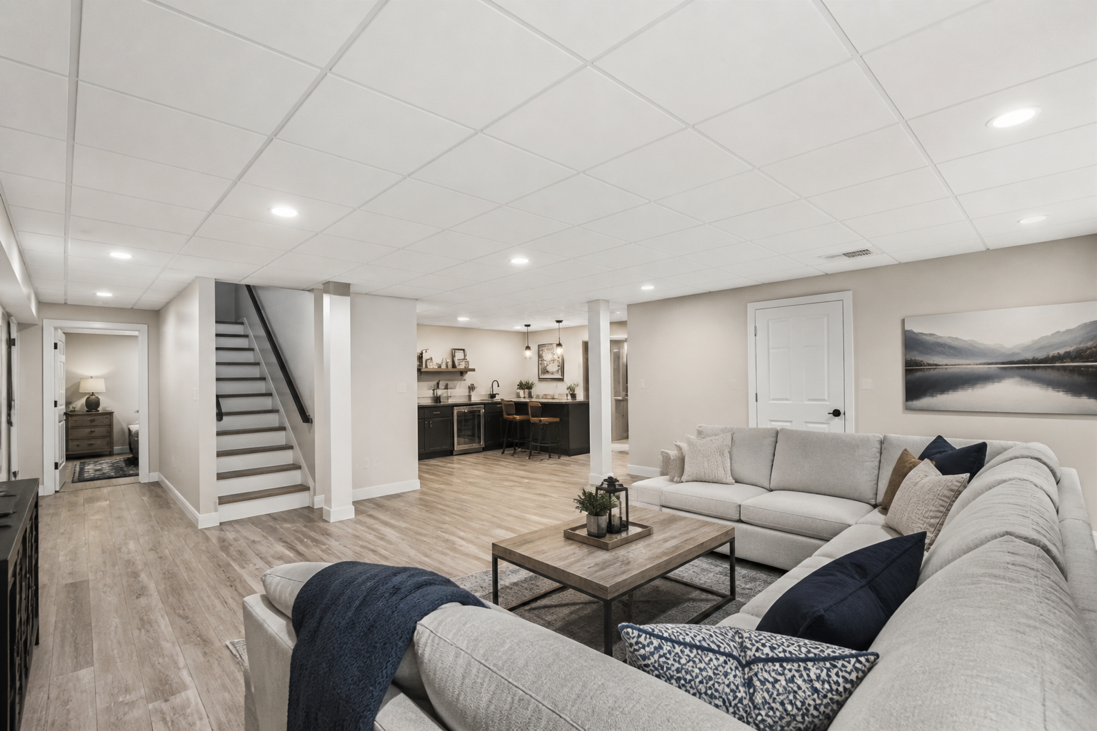 Making Basement Maintenance Simpler with Drop Ceilings