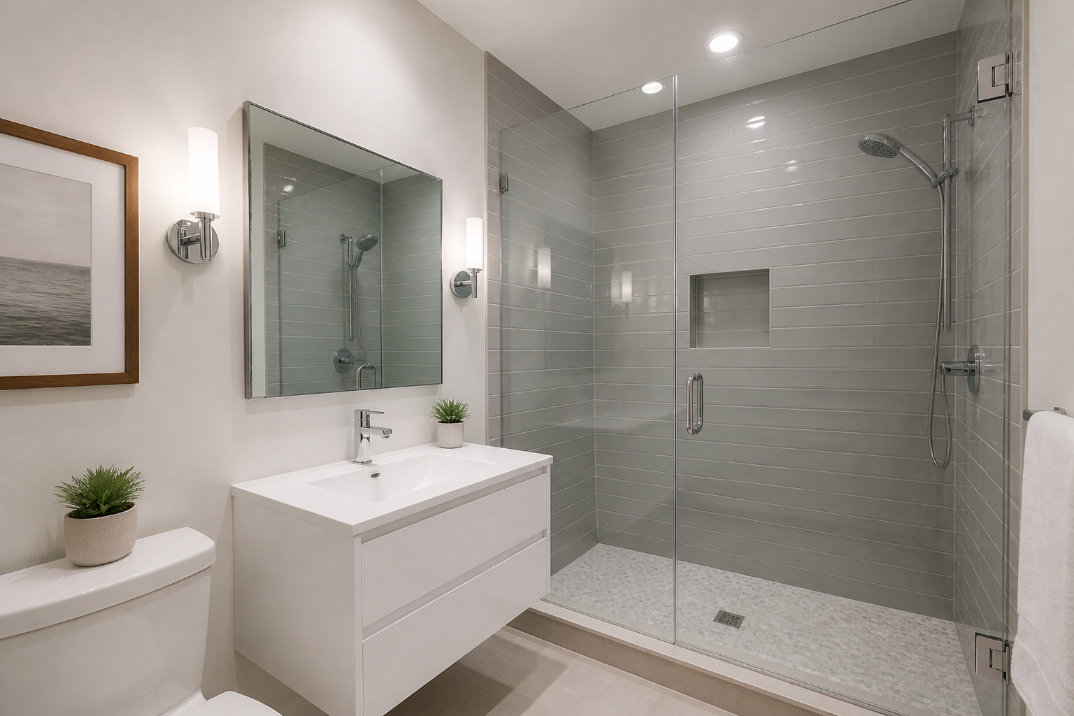 Maximizing Space in Smaller Lake County Bathrooms