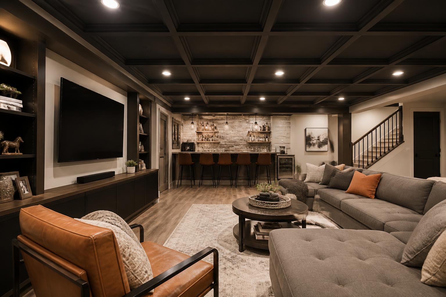 Modern Drop Ceiling Tile Options for Your Basement