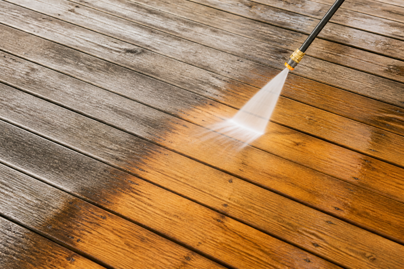 Safe Methods for Power Washing Wood Decks