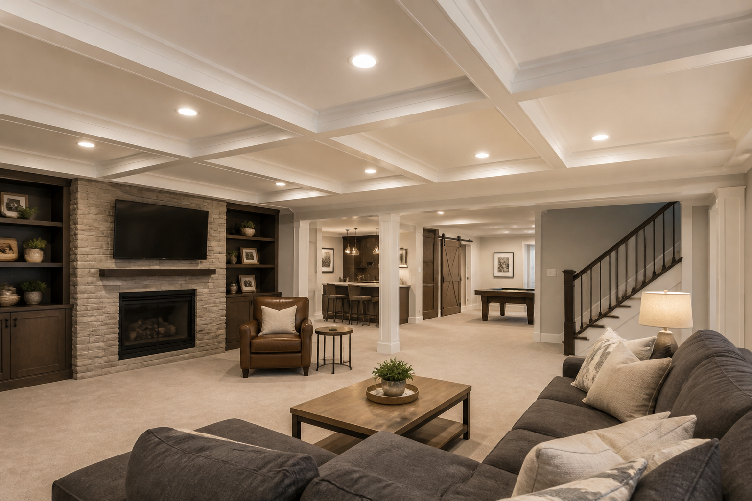 Upgrade Your Lake County Basement with Modern Drop Ceilings